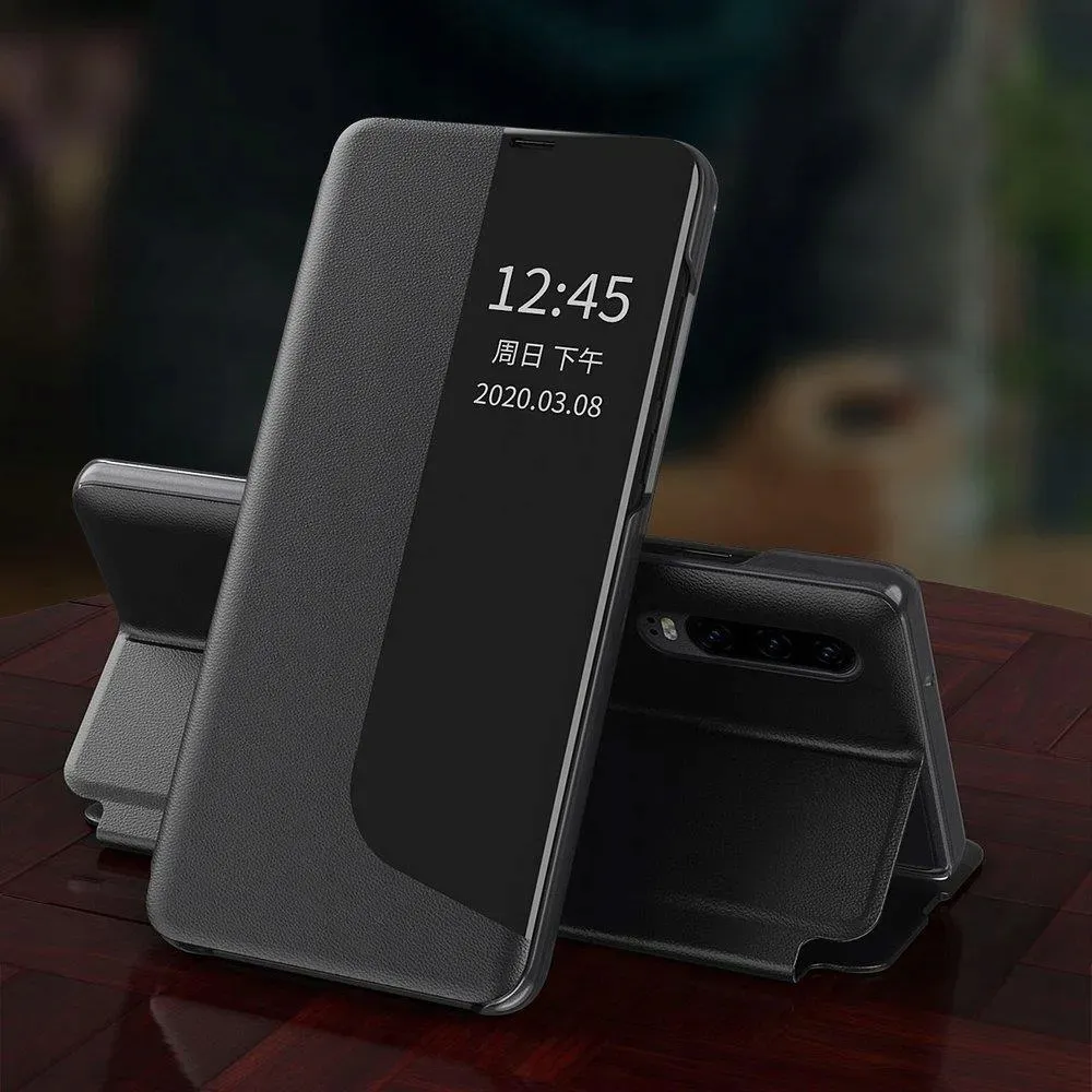 skorzane-etui-smart-view-do-huawei-p40-lite-e-stan-nowy