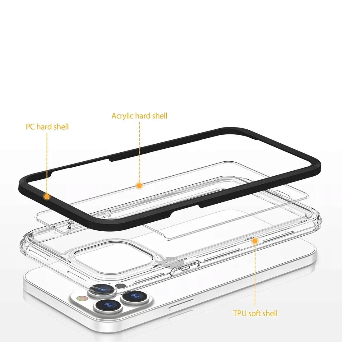 etui-do-iphone-14-pro-max-clear-3in1-zelowy-stan-nowy