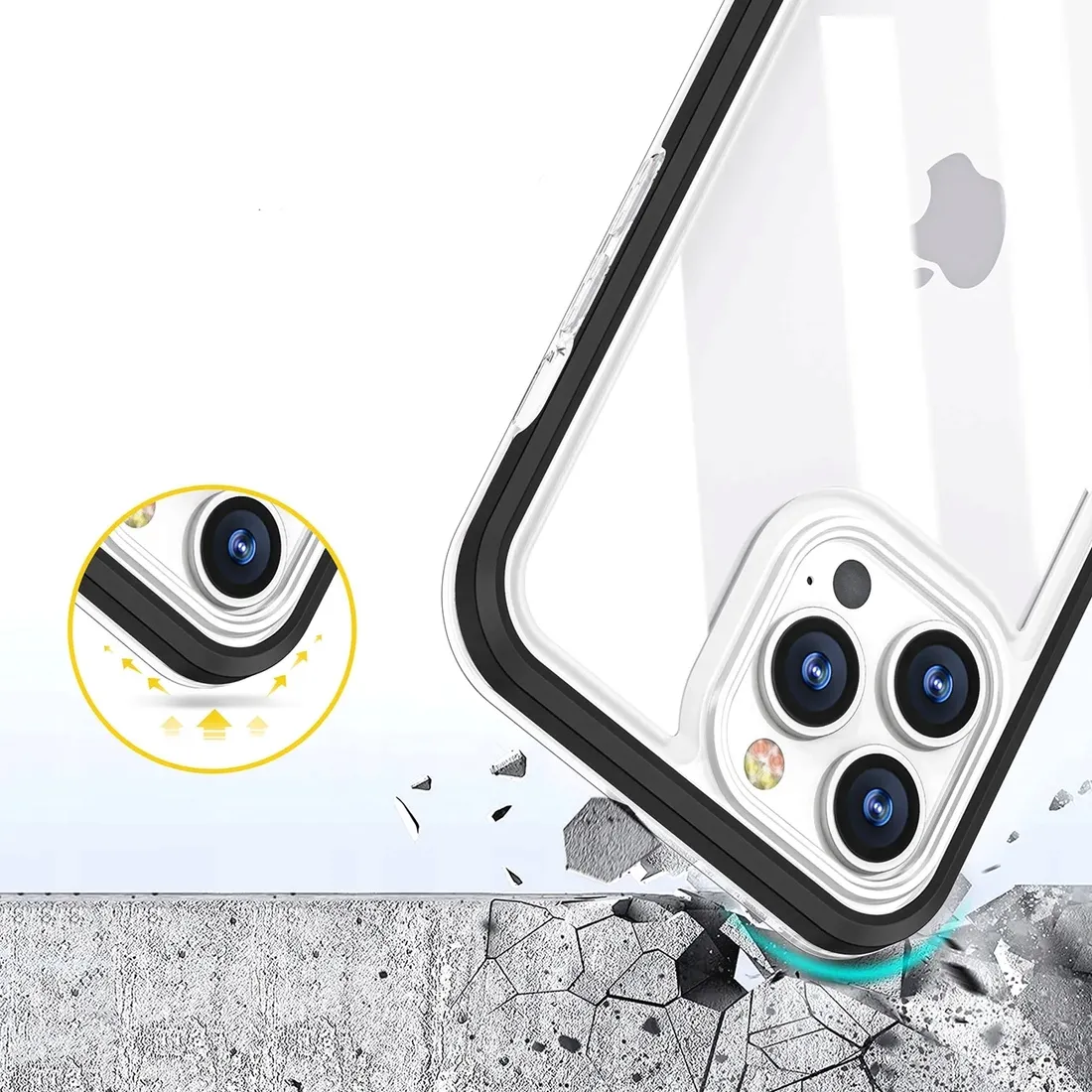 etui-do-iphone-14-pro-max-clear-3in1-zelowy