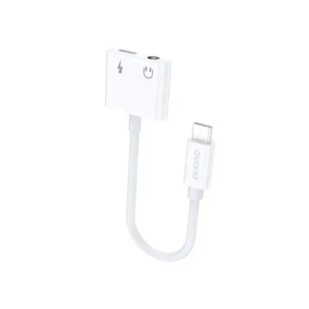 dudao-adapter-typ-c-mini-jack-l13t-white-marka-dudao