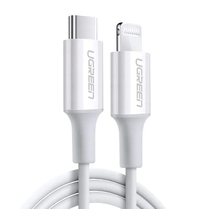 ugreen-kabel-usb-typ-c-iphone-3a-025-m-bialy-stan-nowy