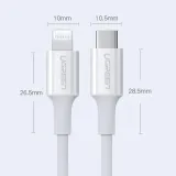 ugreen-kabel-usb-typ-c-iphone-3a-025-m-bialy-kolor-bialy-dlugosc-przewodu-0-25-m