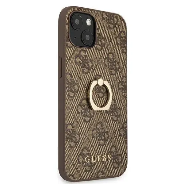 etui-guess-4g-ring-case-do-iphone-13-mini-brazowy-przeznaczenie-apple