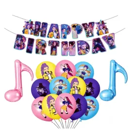 zestaw-urodzinowy-huntrix-baner-happy-birthday-balony-demon-huntrix-nutki