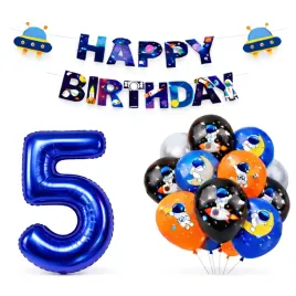 zestaw-dekoracji-na-5-urodziny-balony-kosmos-baner-happy-birthday-cyfra-5