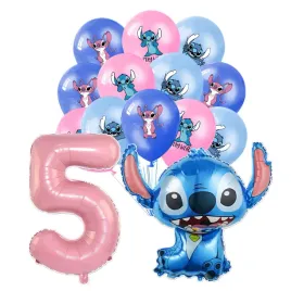 balony-lilo-stitch-zestaw-na-urodziny-stich-84-x-79-cm-cyfra-5-rozowa-14szt