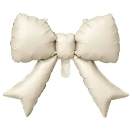 balon-foliowy-kokardka-bezowa-bez-kremowa-pastelowa-na-urodziny-kokarda