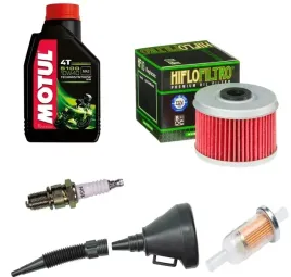 honda-cbf-125-14-15r-olej-filtr-oleju-filtr-paliwa-swieca-lejek