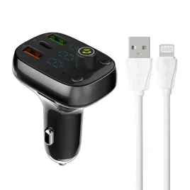 transmiter-fm-ldnio-c704q-bluetooth-2xusb-a-usb-c-kabel-lightning