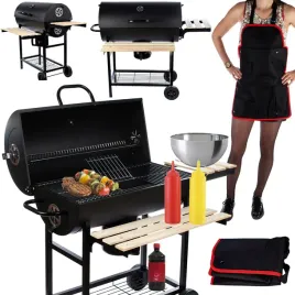 grill-gril-weglowy-beczka-popielnik-fartuch-polki