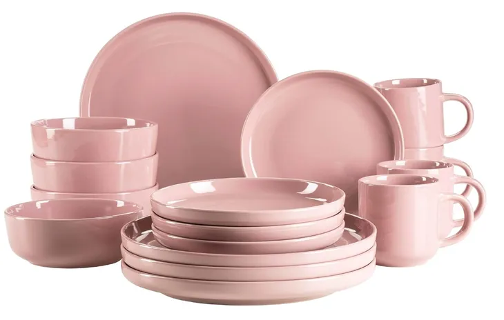 zastawa stołowa dla 4 osób 16 sztuk kamionka ceramiczna  skandynawski