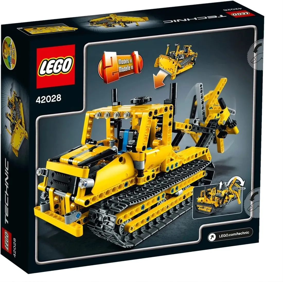 lego-technic-buldozer-42028-stan-nowy