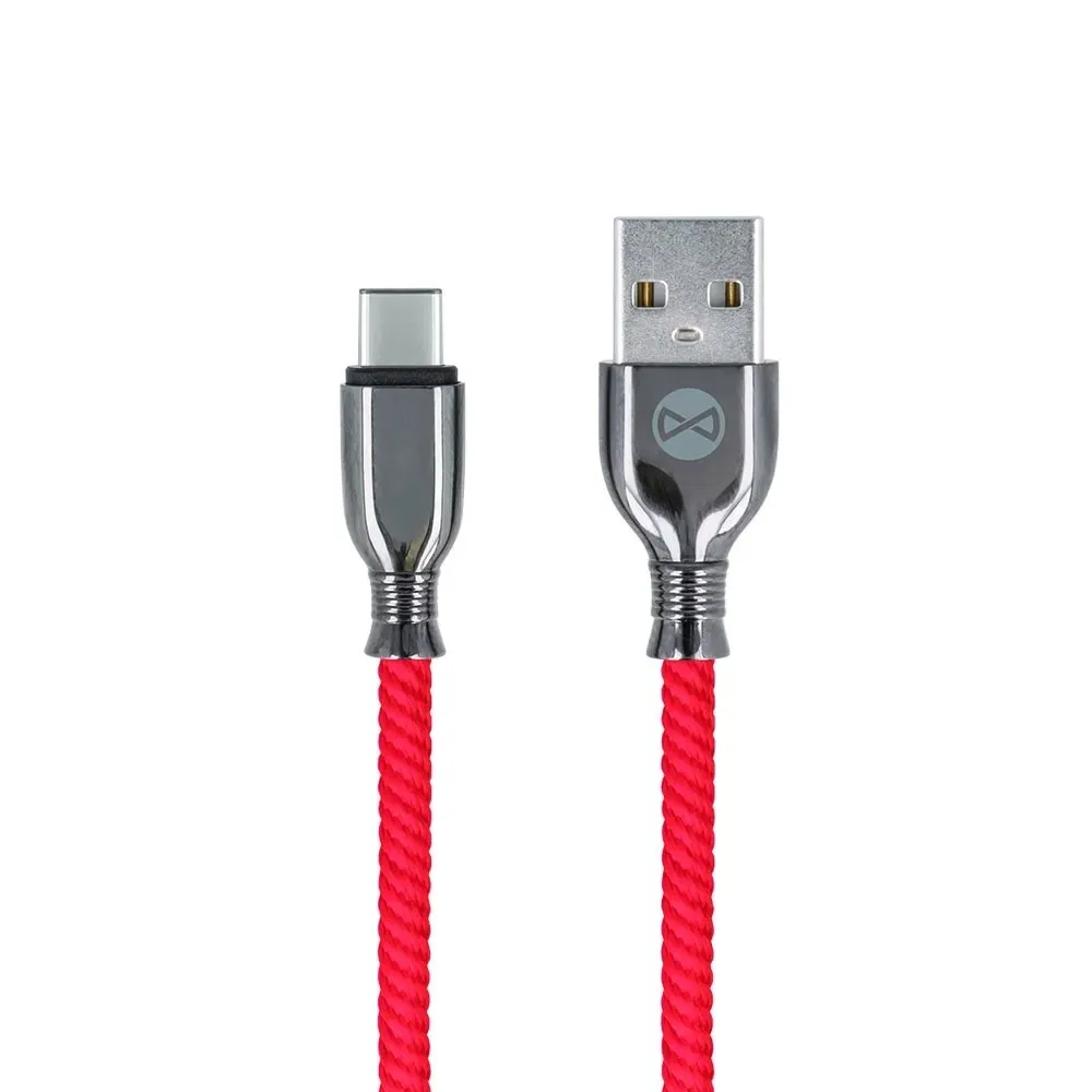 forever-kabel-tornado-usb-usb-c-10-m-3a-czerwony