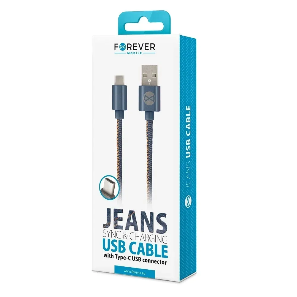 forever-kabel-jeans-usb-usb-c-10-m-2a-niebieski