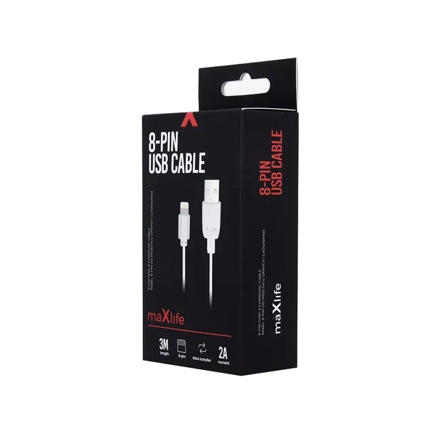 maxlife-kabel-usb-lightning-30-m-2a-bialy-stan-nowy