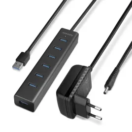 hue-sa7bp-hub-7-portowy-usb-3-2-gen-1-aluminum-charging-hub-ac-adapter