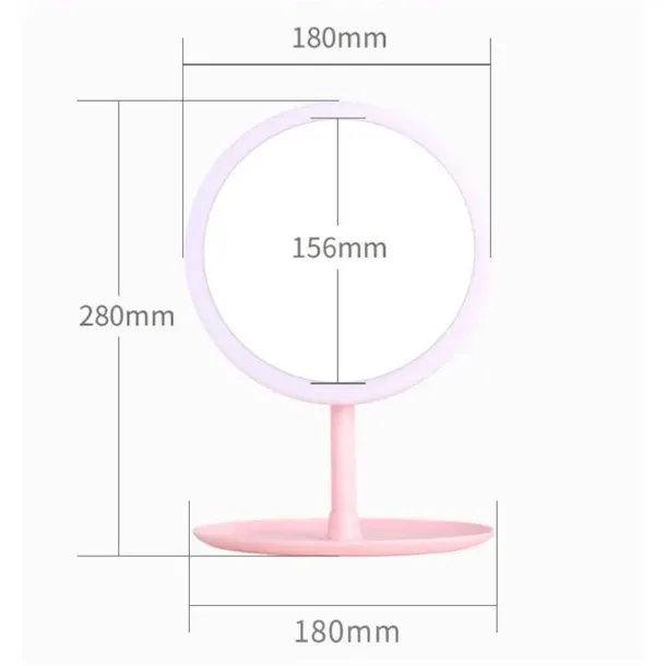 lusterko-simple-stojace-rozowe-l4r-stan-nowy