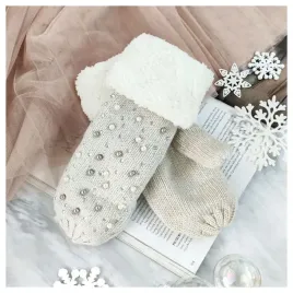 rekawiczki-pearls-bezowe-rek48be