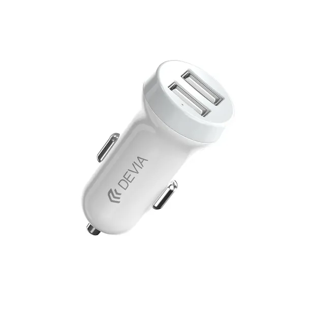 devia-ladowarka-samochodowa-smart-2x-usb-31a-biala-kabel-lightning