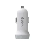 devia-ladowarka-samochodowa-smart-2x-usb-31a-biala-kabel-lightning-stan-nowy