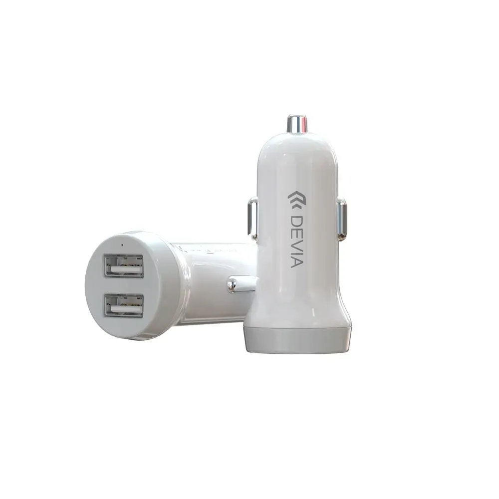 devia-ladowarka-samochodowa-smart-2x-usb-31a-biala-kabel-lightning