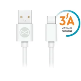 forever-kabel-usb-usb-c-10-m-3a-bialy