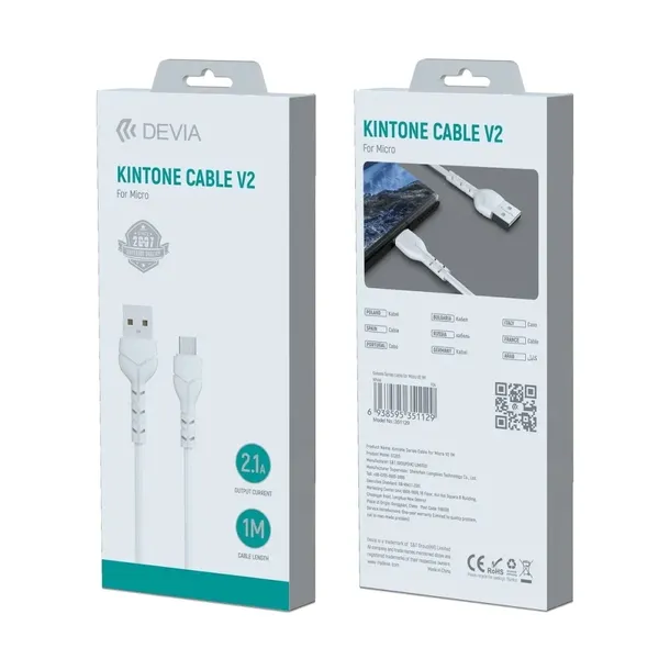 devia-kabel-kintone-usb-microusb-10-m-21a-bialy-stan-nowy