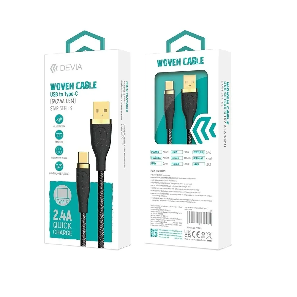 devia-kabel-star-usb-usb-c-15-m-24a-bialy