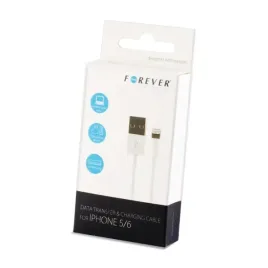 forever-kabel-usb-lightning-10-m-1a-bialy