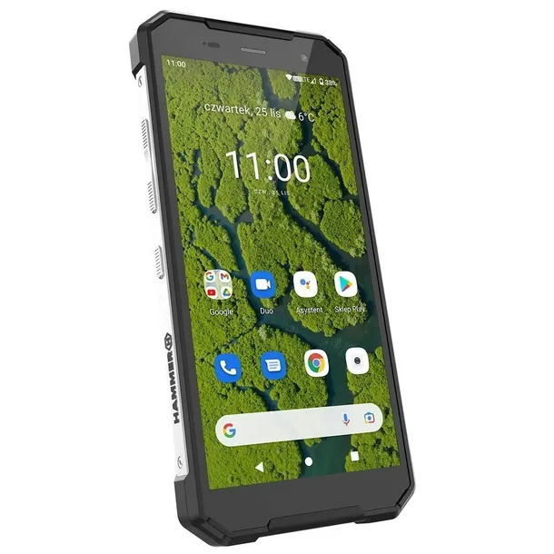 hammer-smartfon-explorer-plus-eco-srebrny-stan-nowy