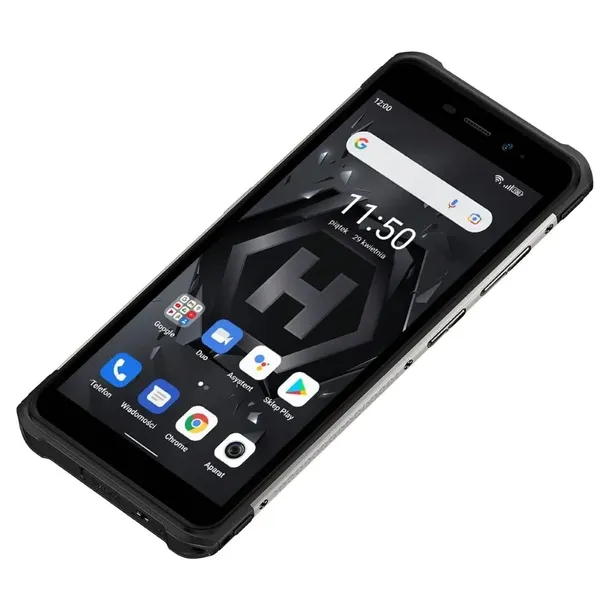hammer-smartfon-iron-4-srebry-stan-nowy