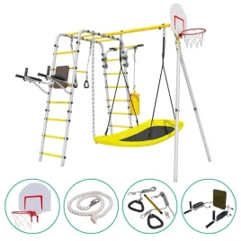 plac-zabaw-do-ogrodu-fitness-lezak-hustawka