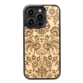drewniane-etui-bewood-iphone-14-pro-polski-folk-aniegre