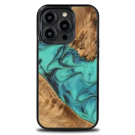 etui-bewood-unique-iphone-14-pro-turquoise