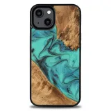etui-bewood-unique-iphone-14-turquoise