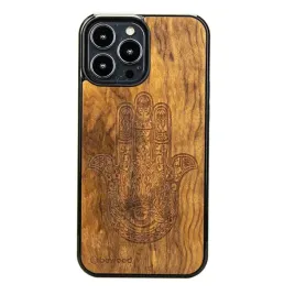 drewniane-etui-iphone-13-pro-max-hamsa-imbuia