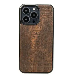drewniane-etui-iphone-13-pro-kalendarz-aztecki-ziricote