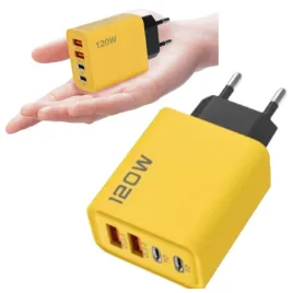 ladowarka-sieciowa-120w-2x-usb-c-2x-usb-a-czarno-zolta