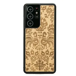 drewniane-etui-samsung-galaxy-s21-ultra-polski-folk-aniegre