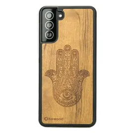 drewniane-etui-samsung-galaxy-s21-fe-hamsa-imbuia