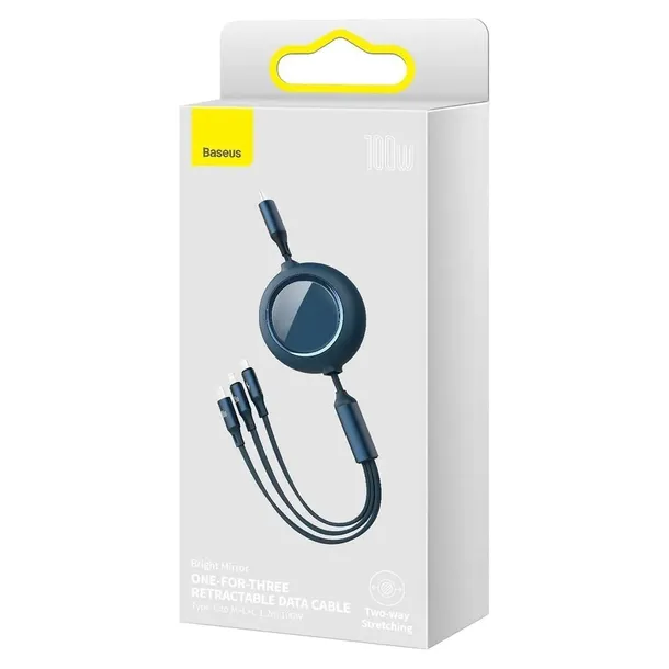 kabel-usb-c-3w1-baseus-bright-mirror-do-micro-usb-usb-c-lightning-100w-dlugosc-kabla-0-m-stan-nowy