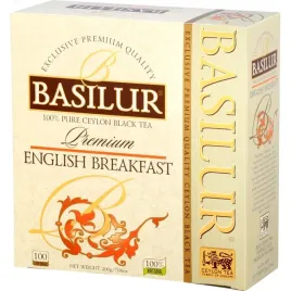 Zdjęcie produktu Basilur ENGLISH BREAKFAST herbata czarna Ceylon BOPF - 100 szt.