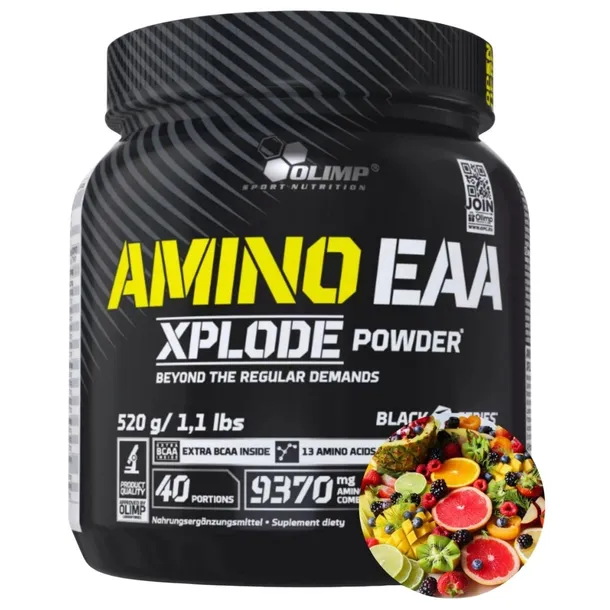 Aminokwasy EAA Olimp Xplode Poncz Owocowy BCAA Proszek Trening 520 g