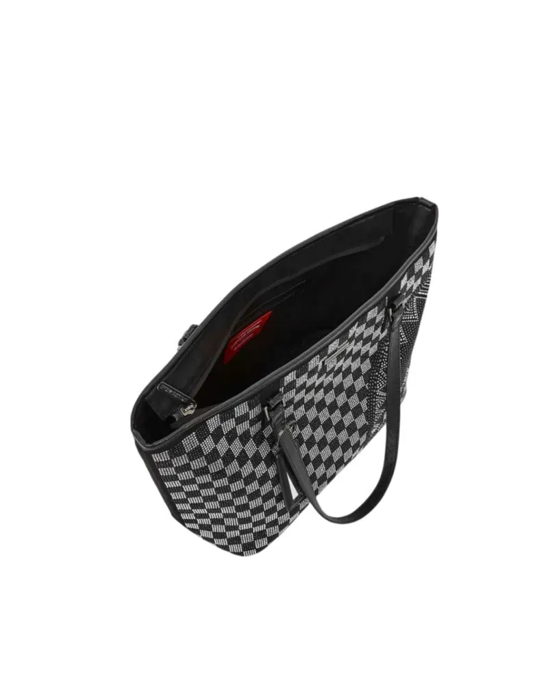 torba-sprayground-trinity-checkered-tote-bag
