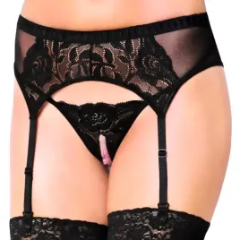 czarny-pas-do-ponczoch-i-stringi-otwarte-softline-3319-s-m