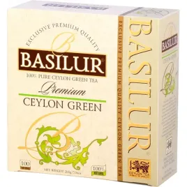 Zdjęcie produktu Basilur PREMIUM CEYLON GREEN herbata zielona Ceylon FNGS - 100 szt.
