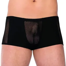 czarne-szorty-meskie-przeswitujace-softline-4515-l