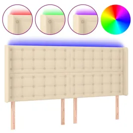 zaglowek-do-lozka-z-led-kremowy-203x16x118-128-cm-tkanina