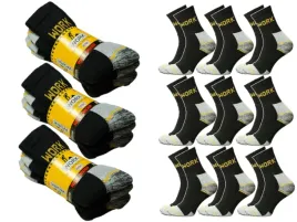 9x-skarpety-robocze-work-eko-frotte-wzmacniane-polskie-bawelna-zestaw-9-par