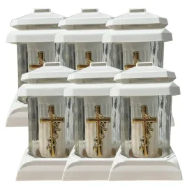 znicz-lampion-kapliczka-mala-biala-zloty-krzyz-6-sztuk